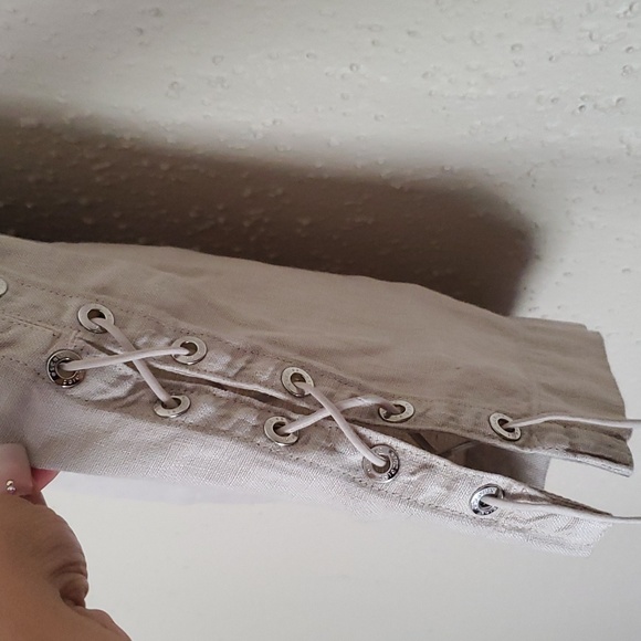 ESCALES PARIS Linen Skirt S - Picture 7 of 12